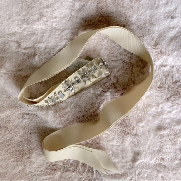 J.Crew Bridal Embellished Grosgrain Ribbon Belt